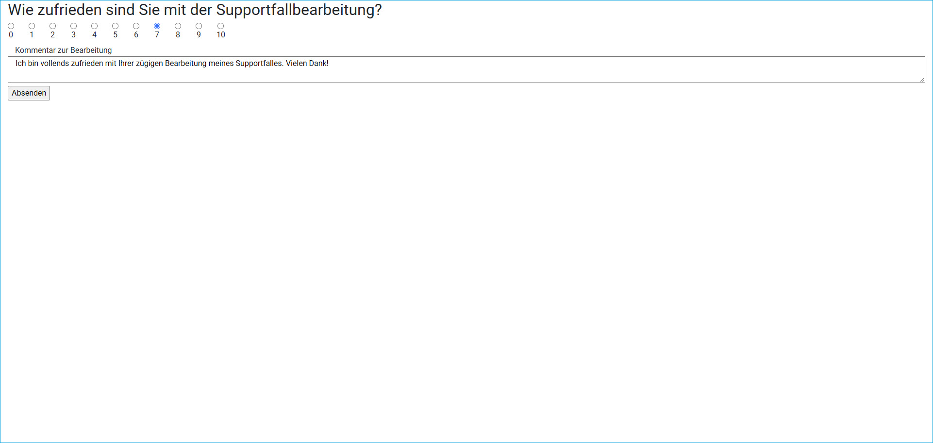 Supportfallbewertung / Supportfallzufriedenheit per Link 31