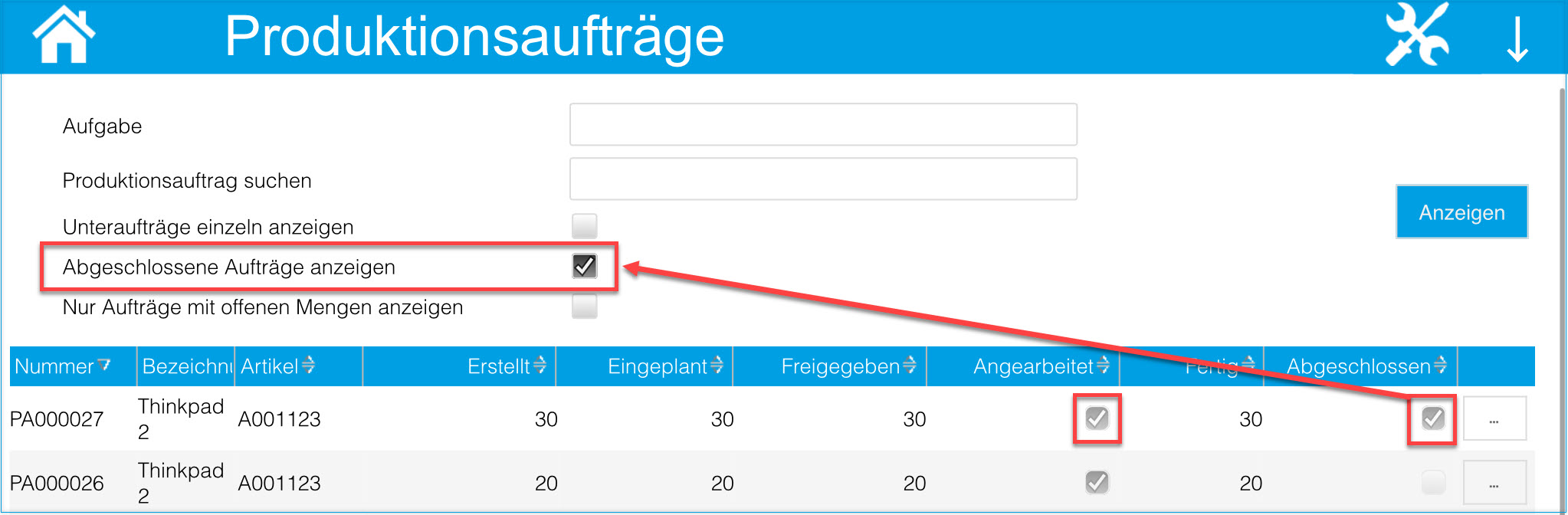 Produktionsaufträge 15