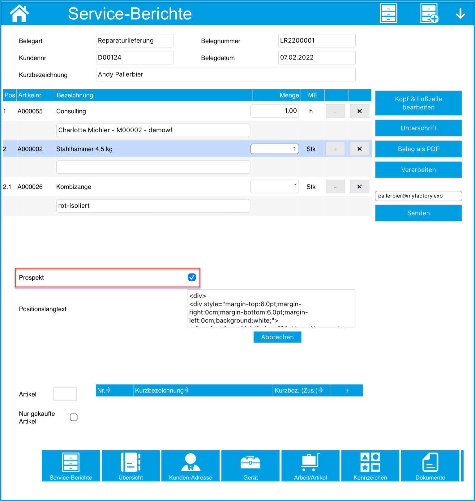 Konfiguration Kennzeichen 2