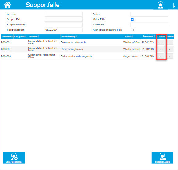 Supportfälle 1