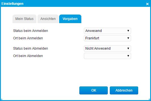 Einstellungen 2