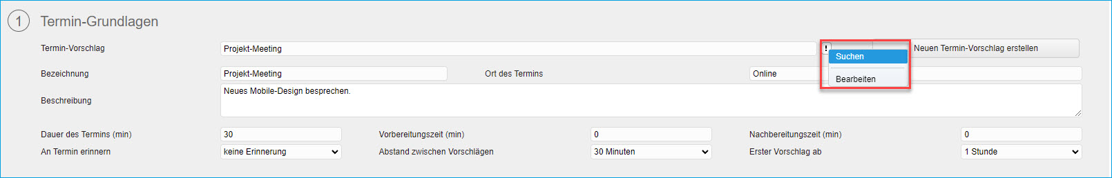 Terminvorschläge verschicken 3