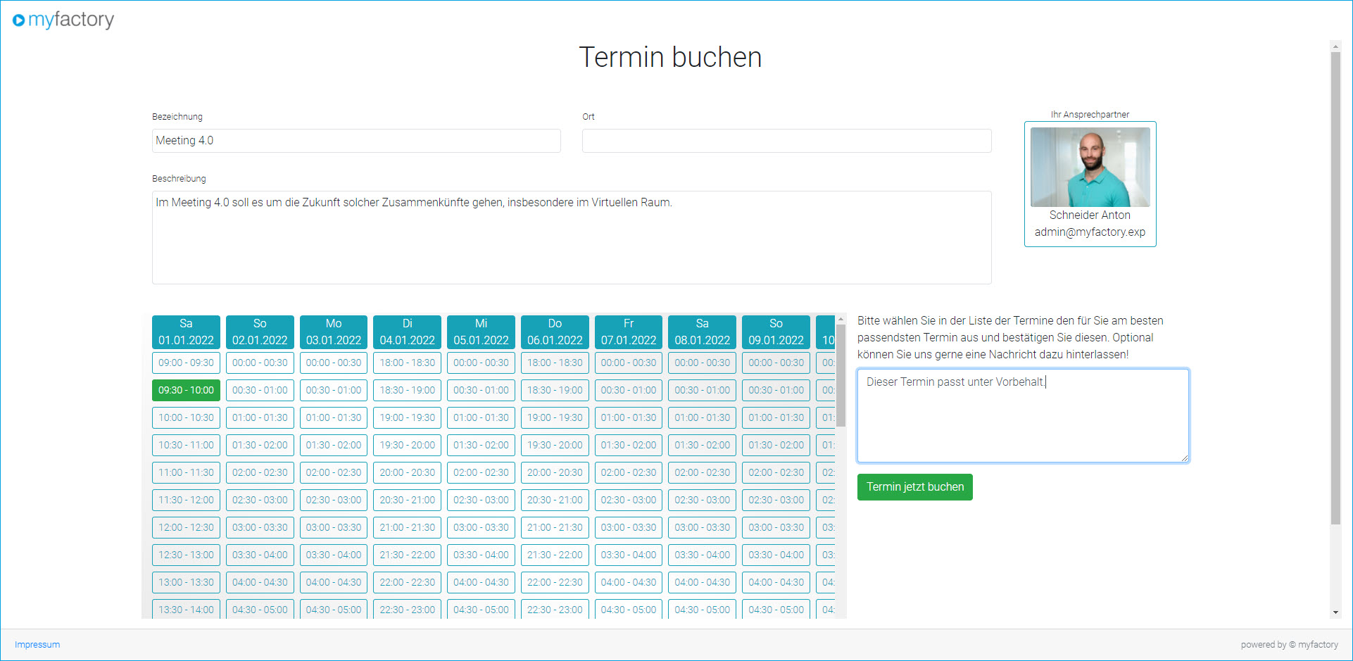Digitalisierungstemplate: Terminvorschläge verschicken 24