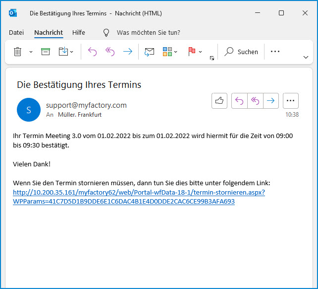 Digitalisierungstemplate: Terminvorschläge verschicken 7