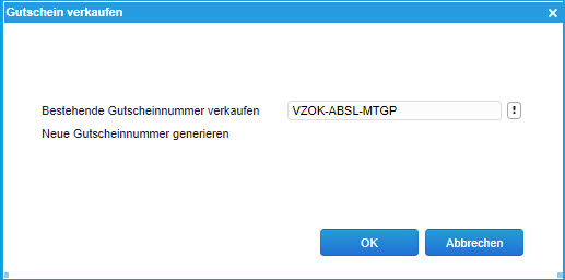 Gutschein verkaufen 0