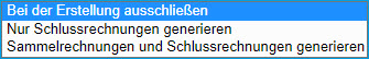 Vorschläge bearbeiten / Rechnungen erstellen 1