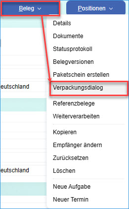 Verkaufsschnellerfassung 1
