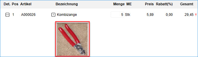 Konfiguration Verkaufsschnellerfassung 5