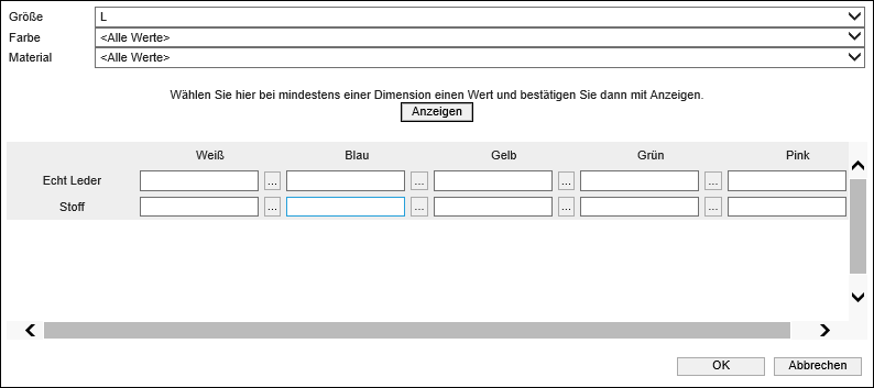 Variantenabhängige Preise 1
