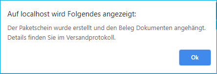 Verpackungstypen und Verpackungsdialog 8