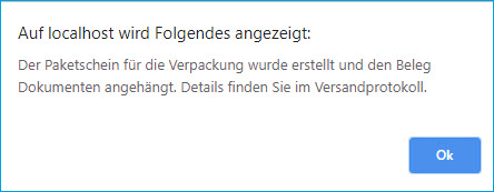 Verpackungstypen und Verpackungsdialog 6