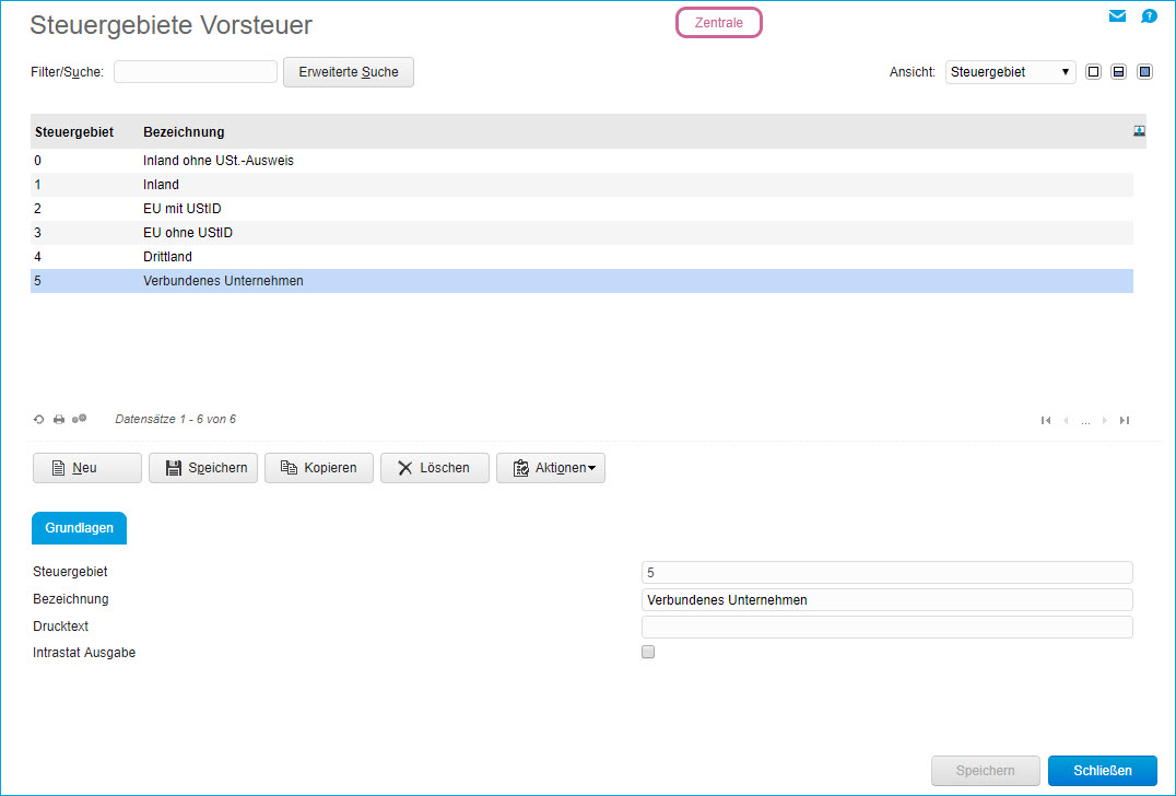 Steuergebiete VSt. 0