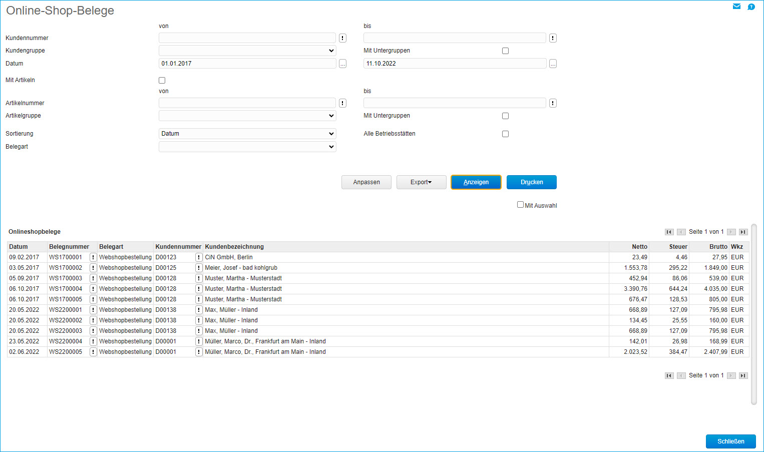 Online-Shop-Belege 0