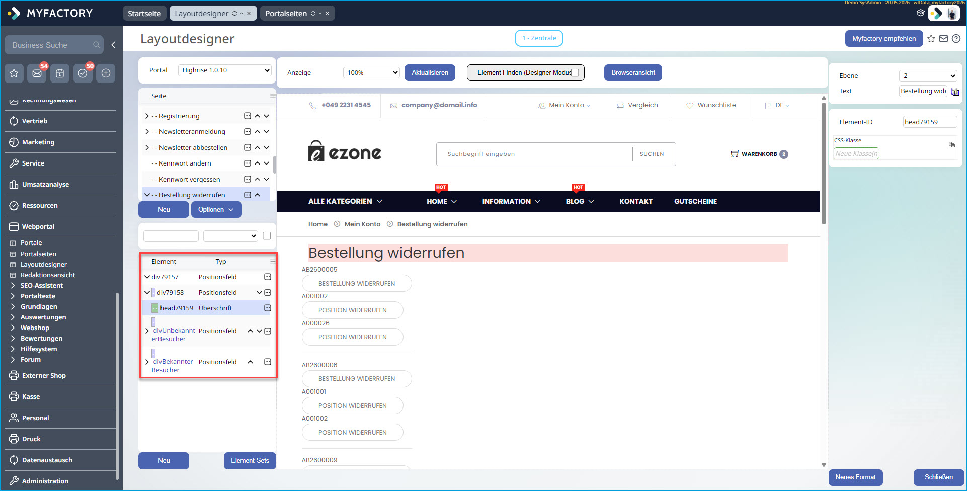 So integrieren Sie den Widerrufsbutton in Ihren Webshop 5