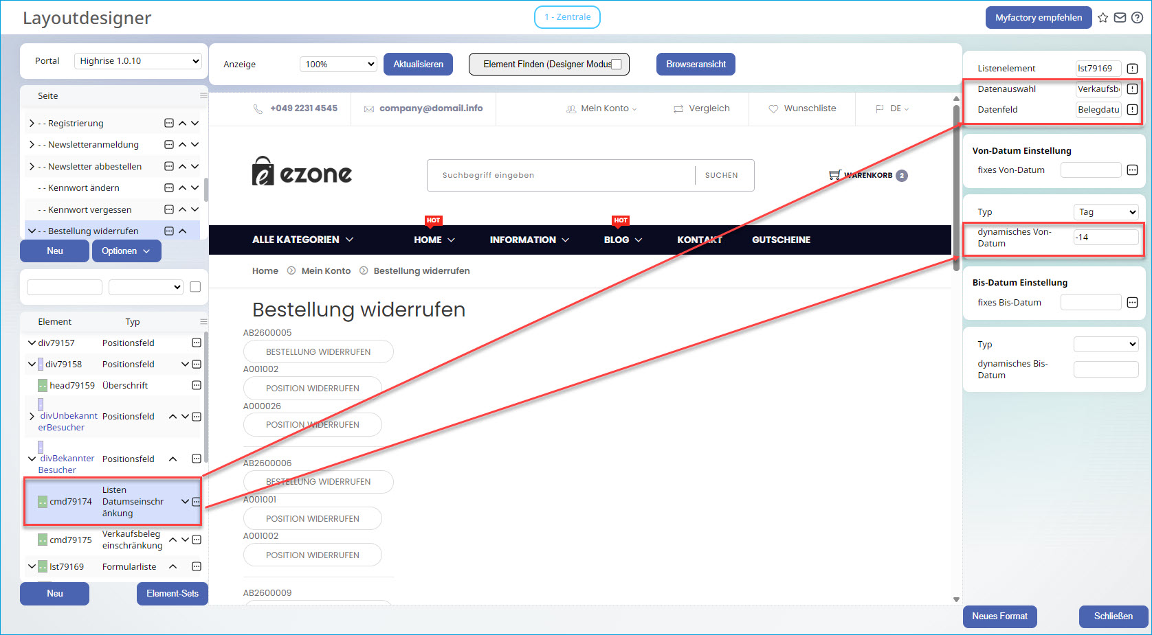 So integrieren Sie den Widerrufsbutton in Ihren Webshop 7