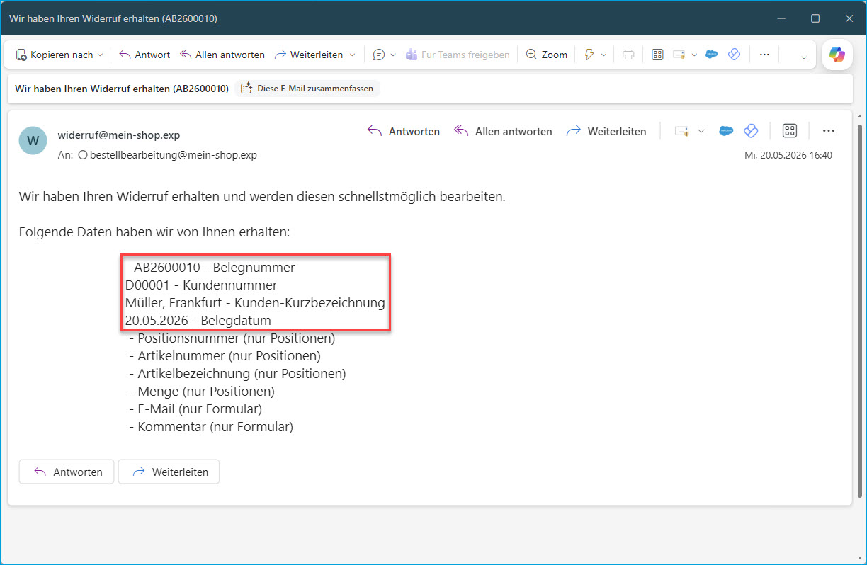 So integrieren Sie den Widerrufsbutton in Ihren Webshop 45