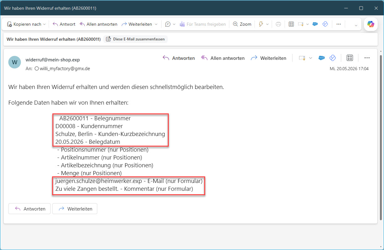 So integrieren Sie den Widerrufsbutton in Ihren Webshop 51