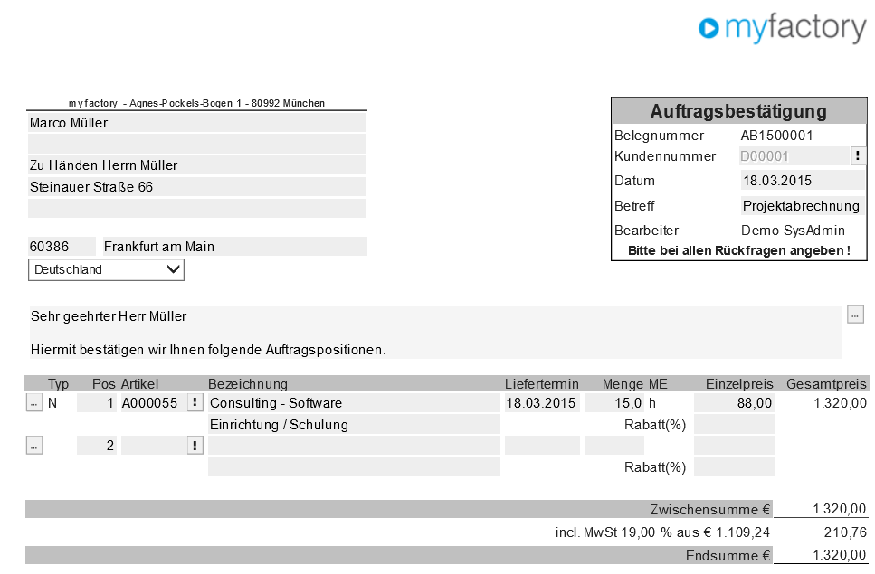 Zeiten erfassen 3