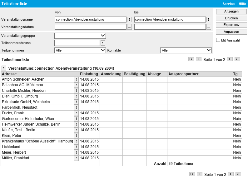 Zusammenspiel von Veranstaltungen und Serien-E-Mails 5