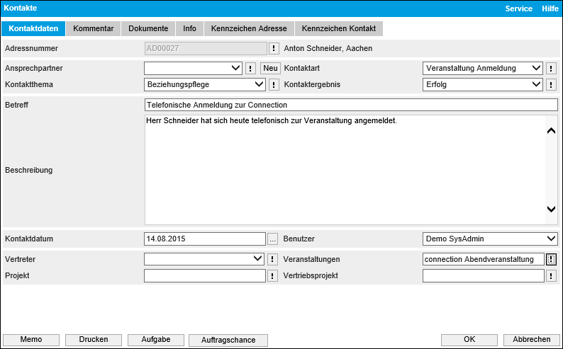 Zusammenspiel von Veranstaltungen und Serien-E-Mails 7