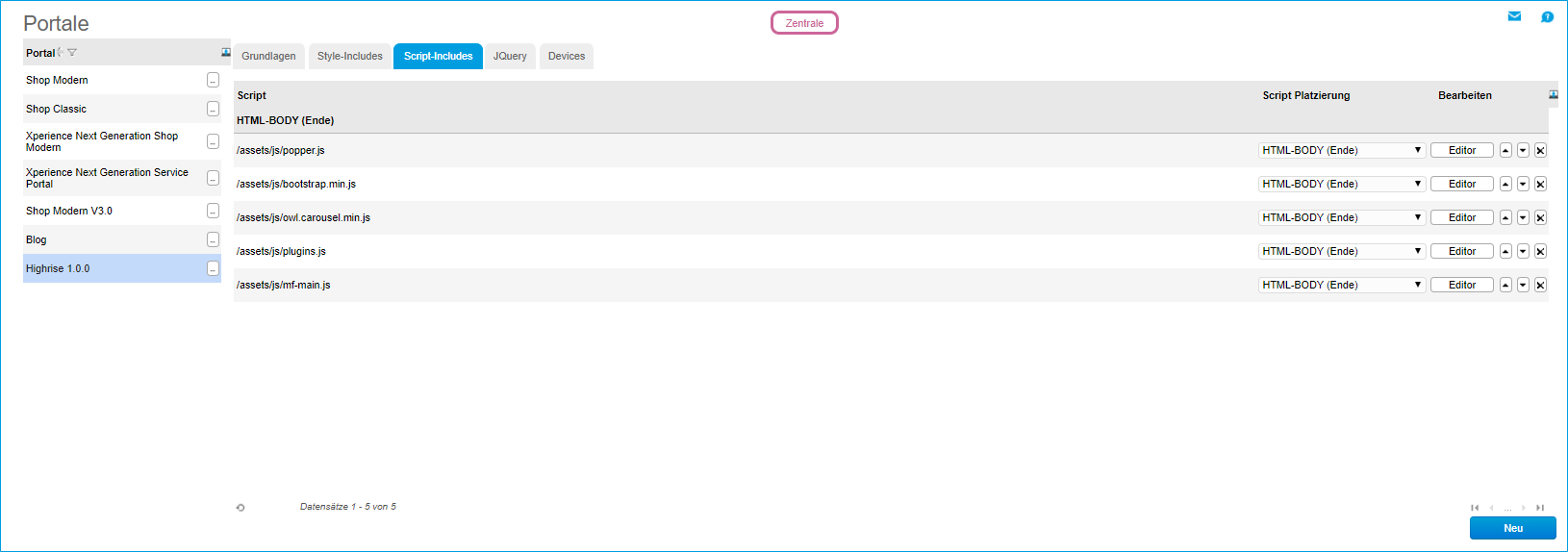 So passen Sie unser Highrise-Shoptemplate an 1