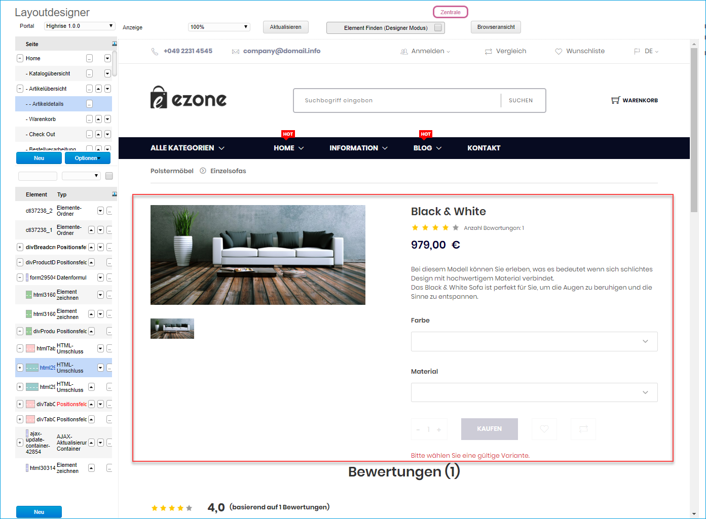 So passen Sie unser Highrise-Shoptemplate an 4